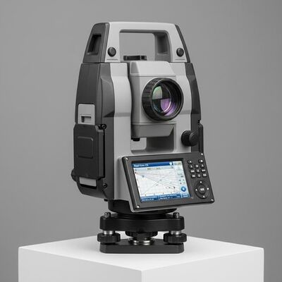 Leica Totalstation mit Echtzeitbetriebssystem, internem Flash-Speicher, externer SD-Karte und 1