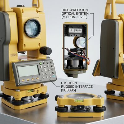Reparatur des optischen Totalstationssystems, interner Linsenreinigungsservice, Optikrestaurierung für Vermessungsinstrumente